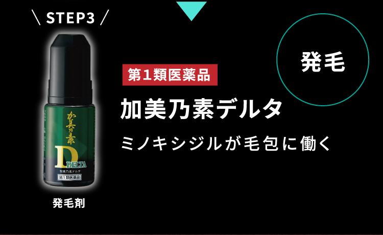 発毛剤「加美乃素デルタ」公式オンラインショップ ‖ くすりの加美乃素 